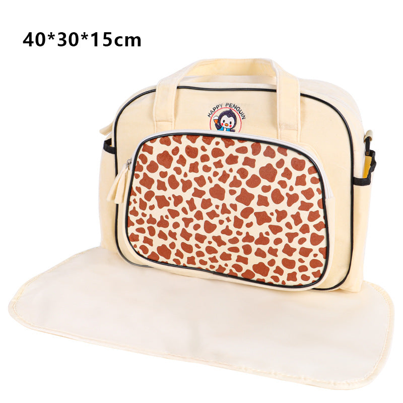 Multifunctional Diaper Bag with Insulated Compartment LoungeYard — product view 7