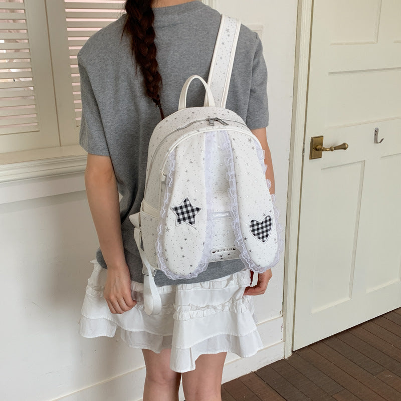 Playful Bunny Ear-Themed Backpack LoungeYard — product view 2