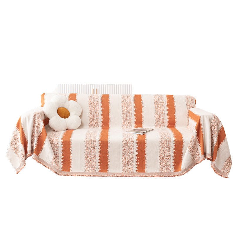 Textured Striped Throw Blanket — product view 5