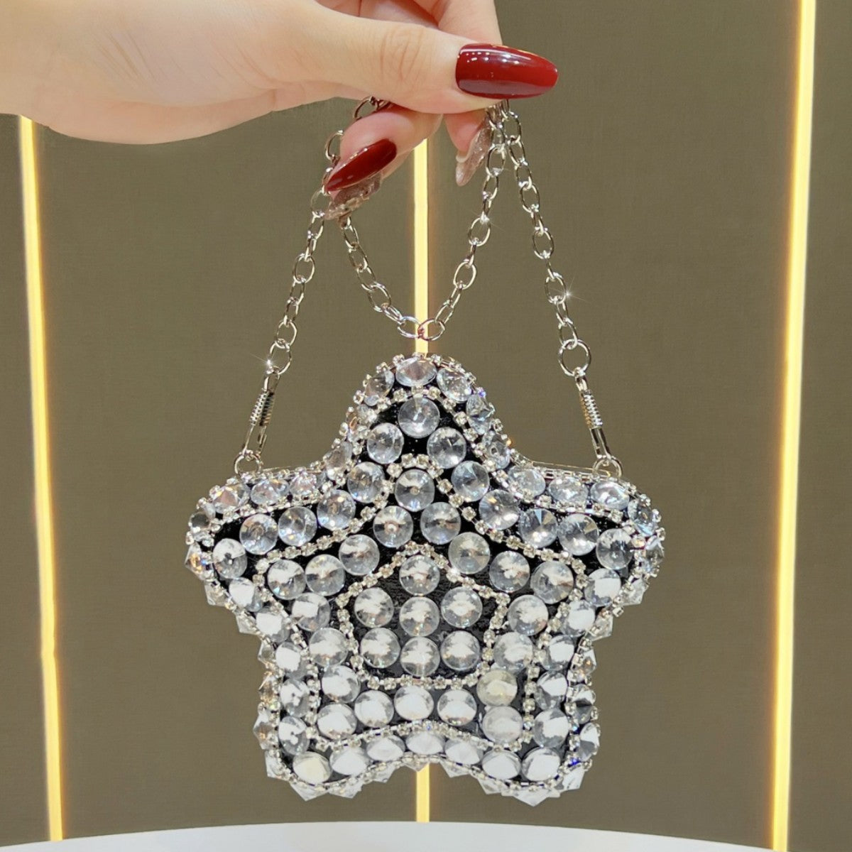 Star-Shaped Crystal Evening Handbag — product view 4