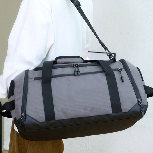 Spacious sports and travel bag with reinforced bottom LoungeYard — product view 1