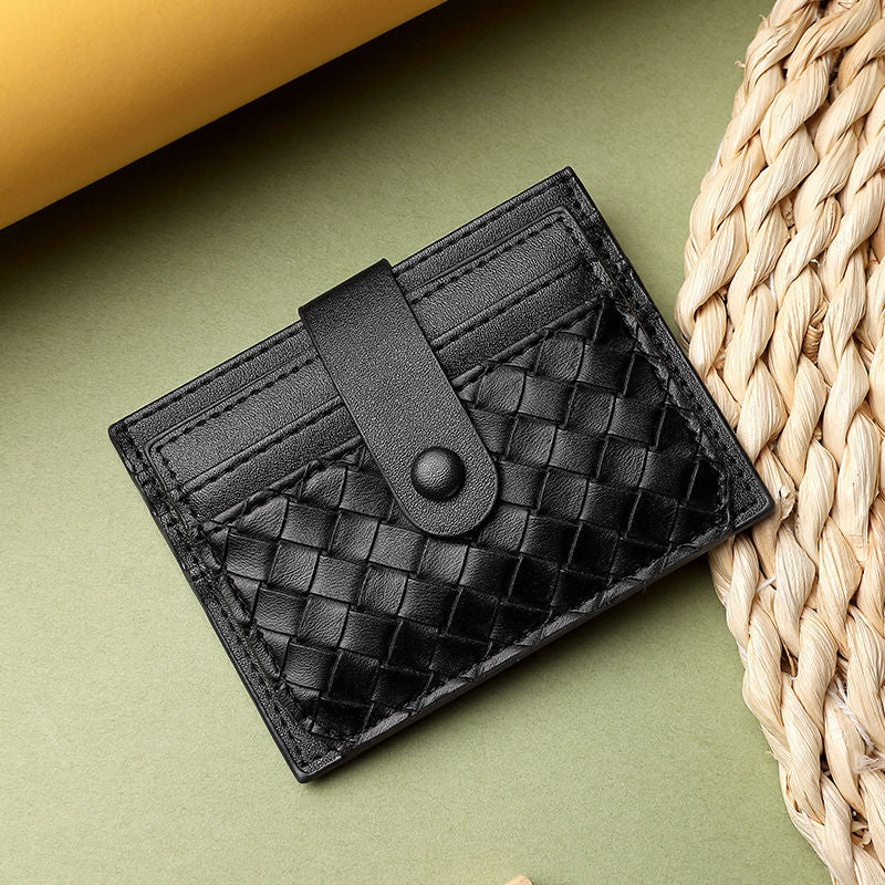 Premium Textured Leather Card Wallet — product view 7