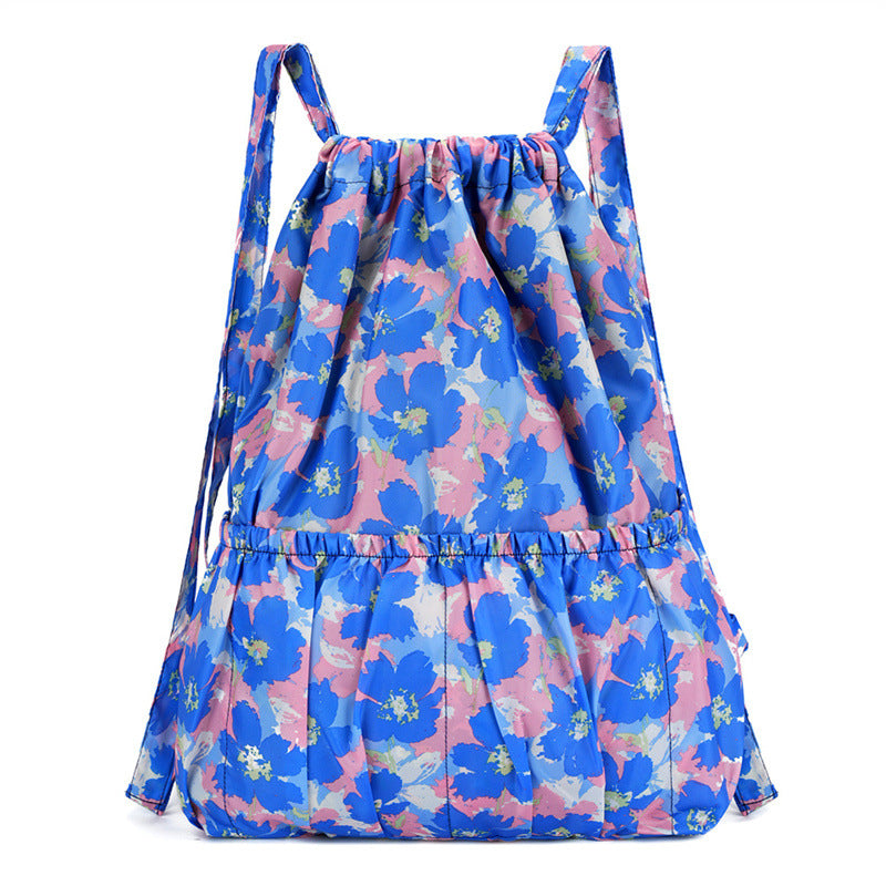 Floral Print Drawstring Backpack LoungeYard — product view 1