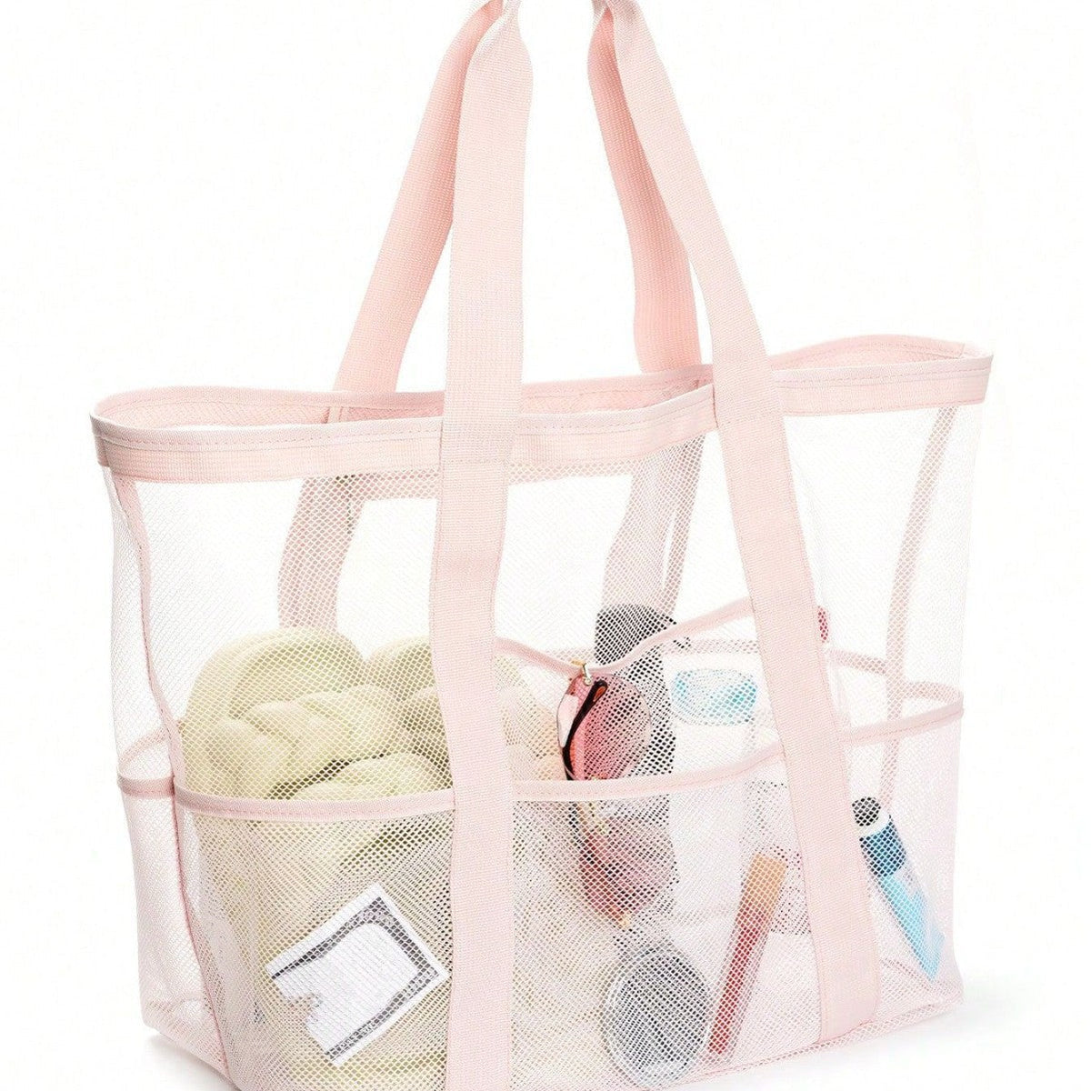 Practical beach bag with mesh design LoungeYard — product view 5