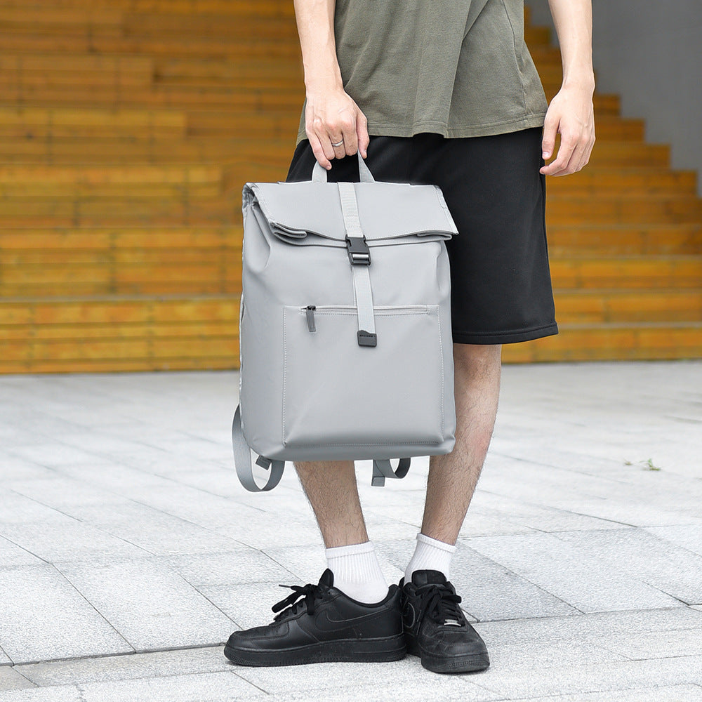 Stylish Roll-Top Waterproof Backpack LoungeYard — product view 3