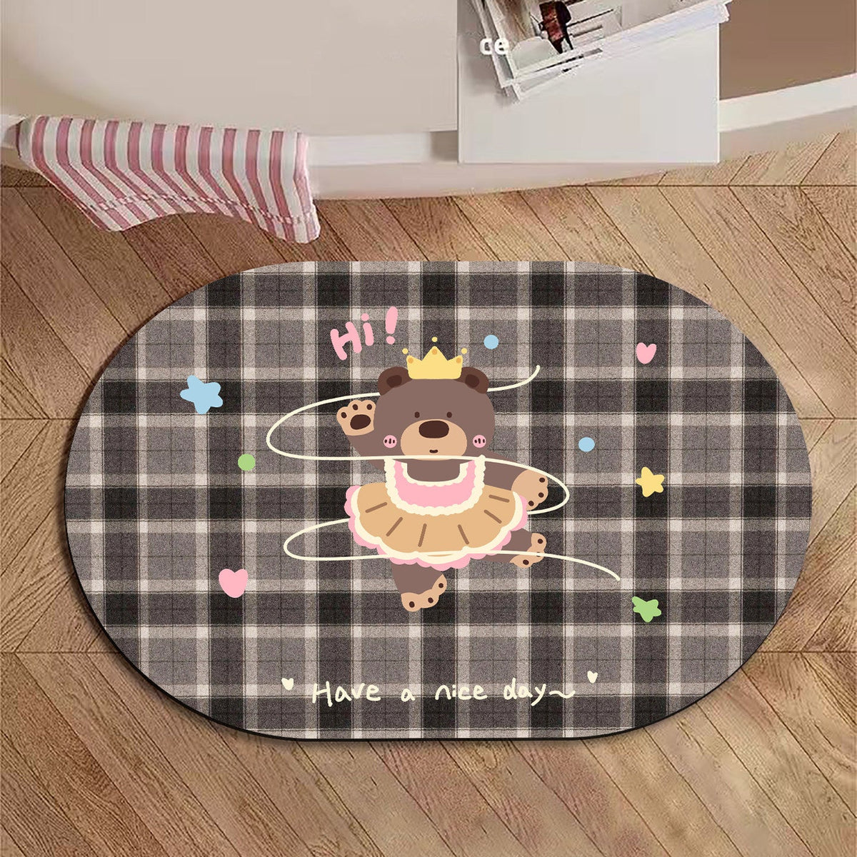 Cute Cartoon Animal Bath Mat — product view 5
