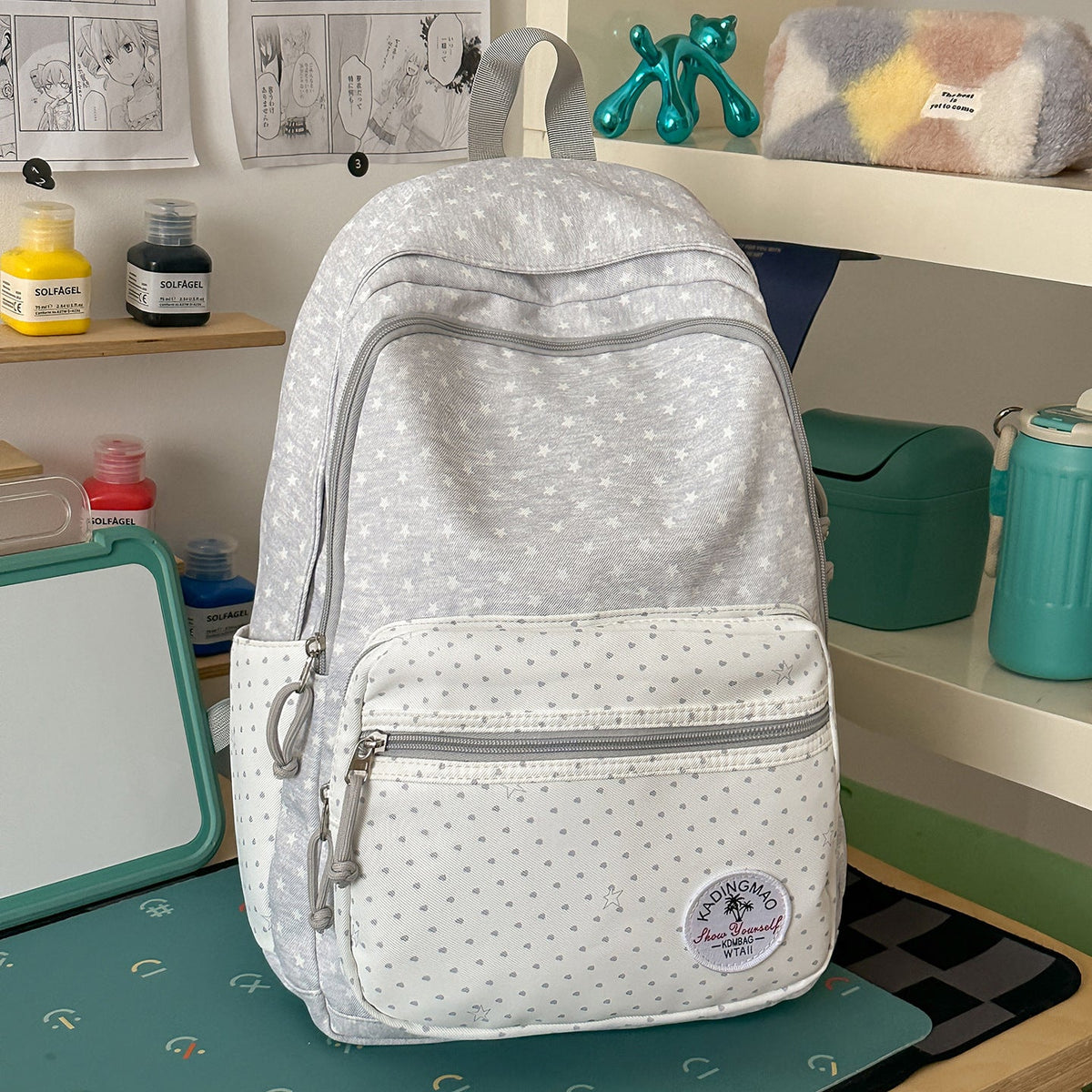 Cute Patterned School Backpack LoungeYard — product view 7