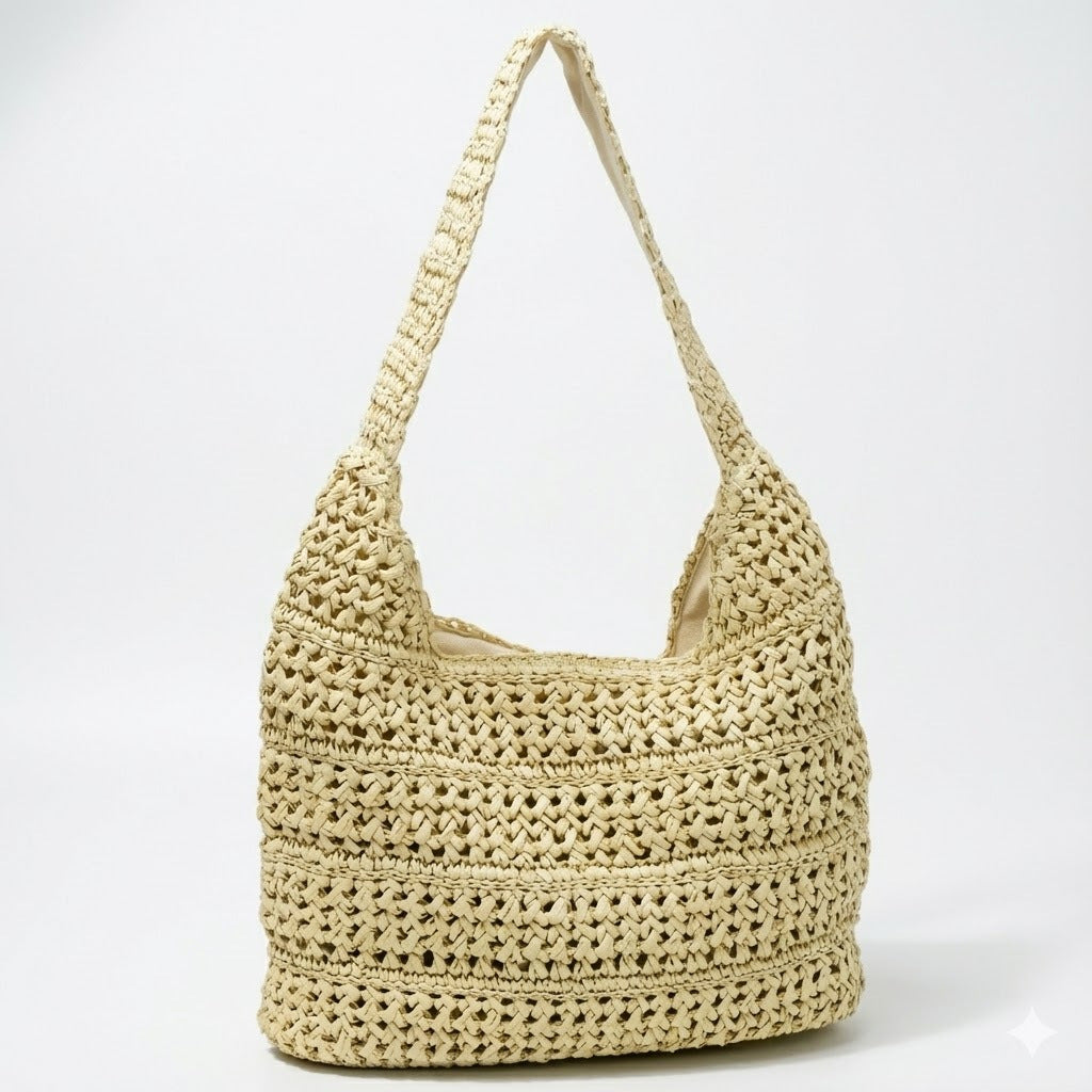 Handmade Macrame Hobo Bag LoungeYard — product view 2