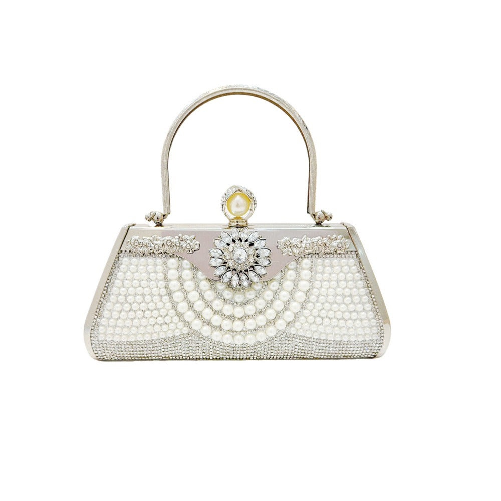Vintage Pearl Embellished Evening Clutch — product view 6