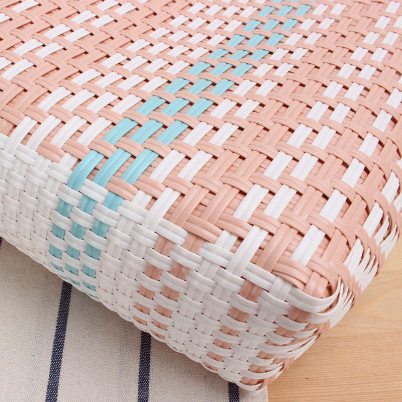 Braided Tote Bag with Geometric Design LoungeYard — product view 3