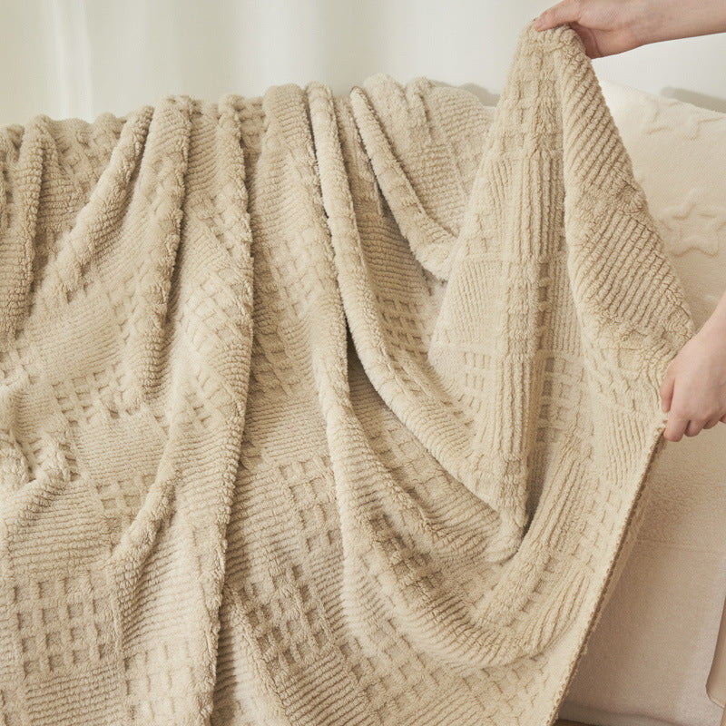Textured Cozy Blanket LoungeYard — product view 3