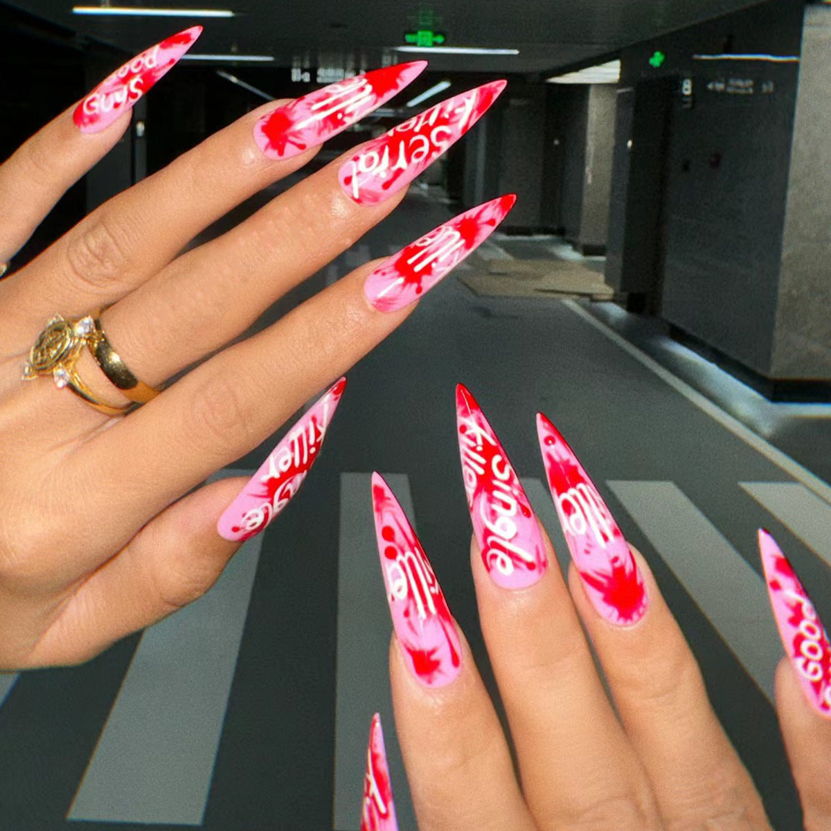 Trendy Stiletto Nail Art Extensions — product view 2