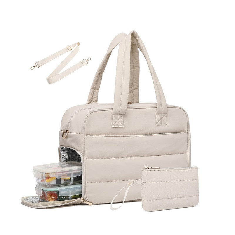 Quilted Multi-Functional Insulated Lunch Tote LoungeYard — product view 2