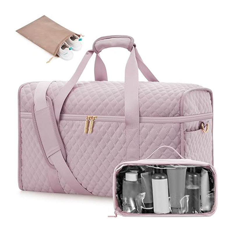 Elegant cosmetic storage bag with removable organizer LoungeYard — product view 6