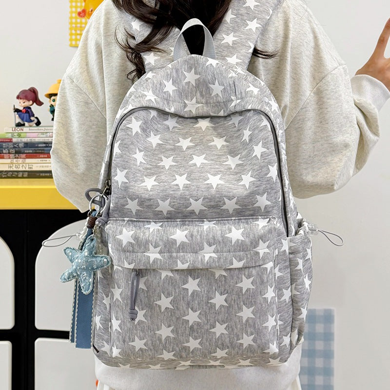 Cute Polka Dot Cotton Backpack LoungeYard — product view 1