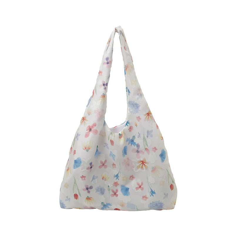 Practical Flower Print Tote Bag LoungeYard — product view 5