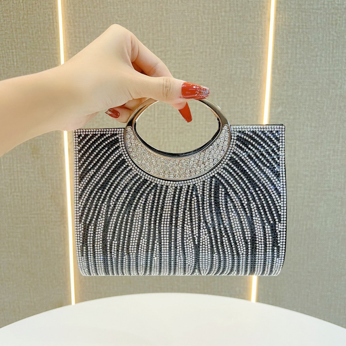 Glamorous Rhinestone-Designed Evening Handbag — product view 6