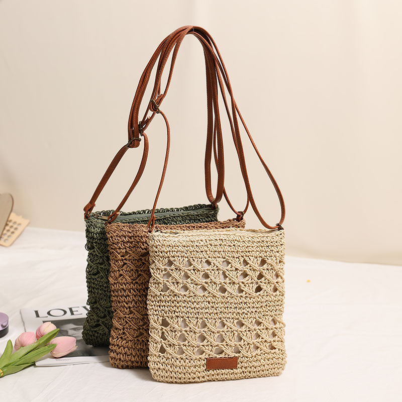 Hand-knotted shoulder bag in elegant design LoungeYard — product view 2