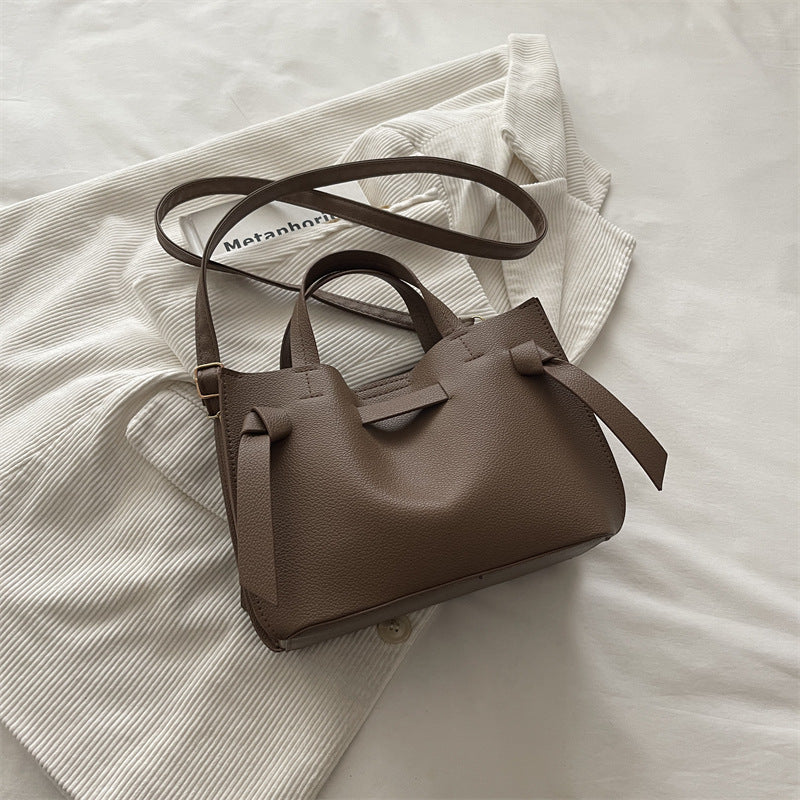 Structured Leather Crossbody Bag — product view 1
