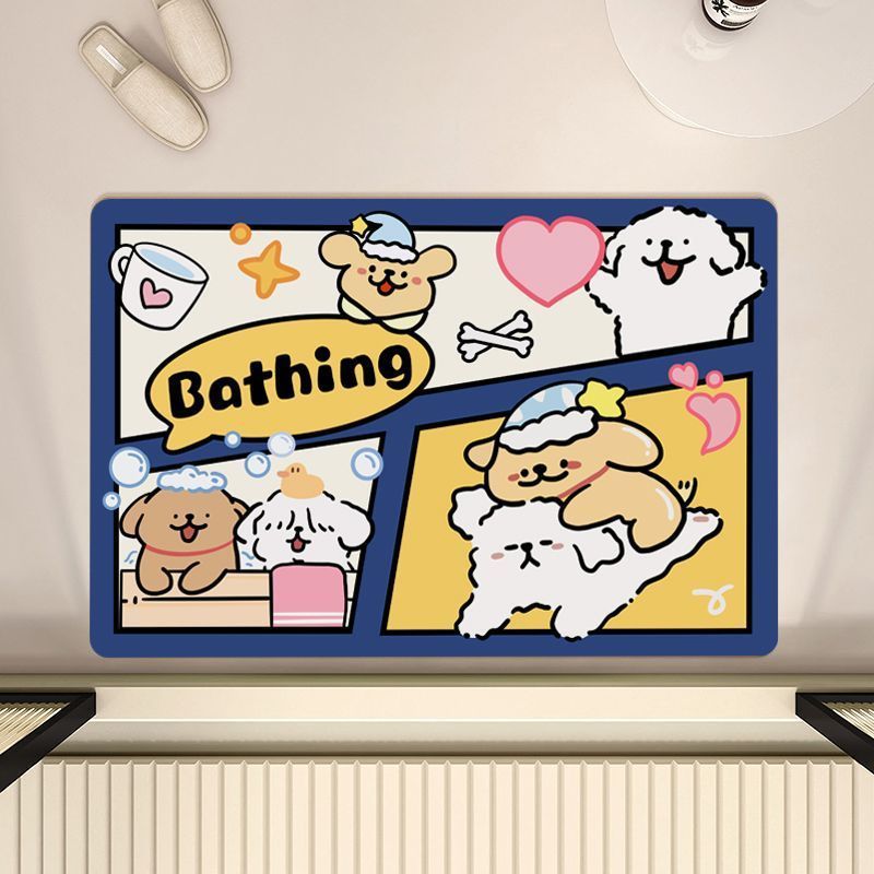 Cartoon-Themed Bath Mat — product view 2