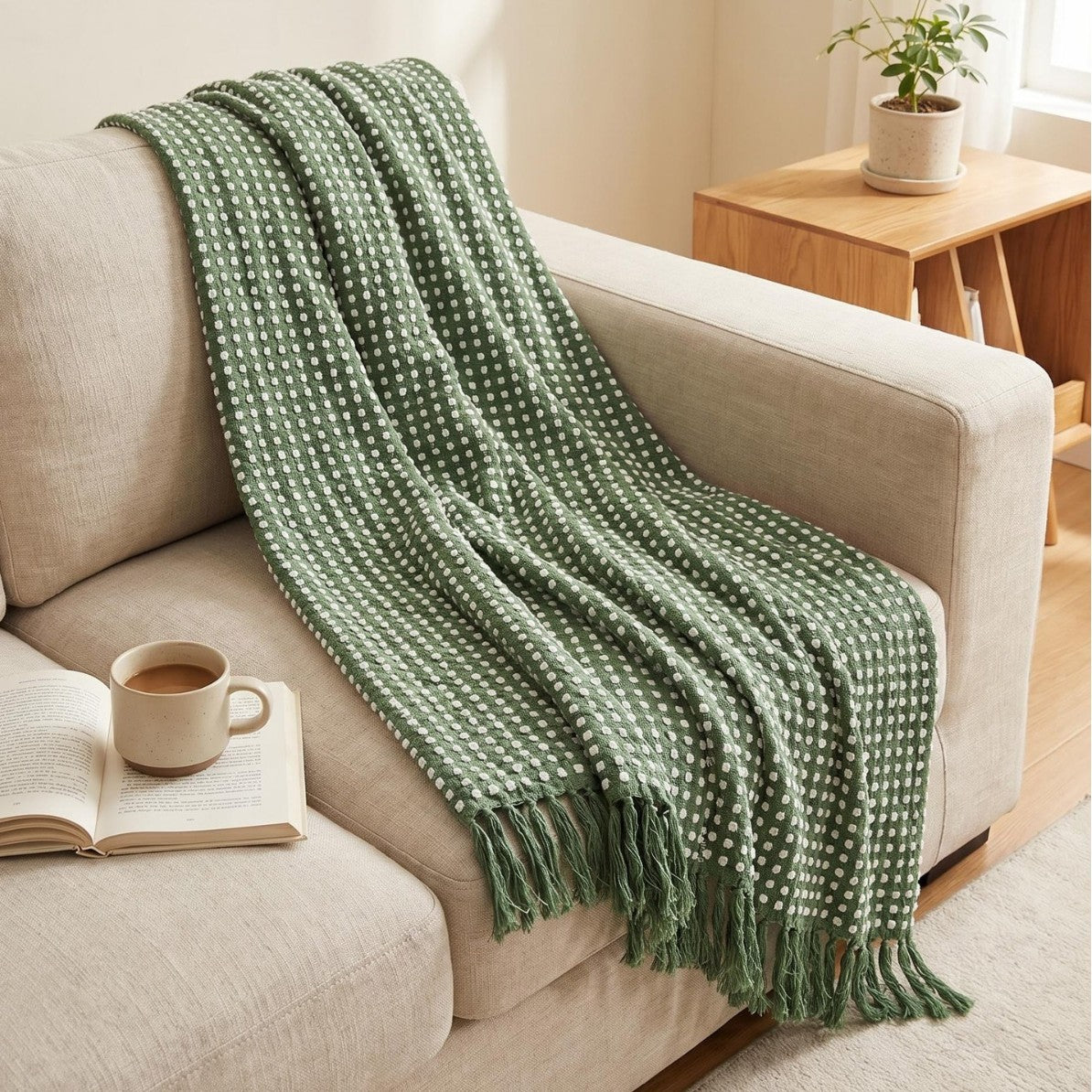 Cozy Textured Throw Blanket — product view 3