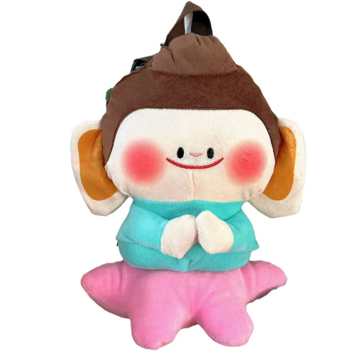 Plush Cartoon Monkey Backpack — product view 2