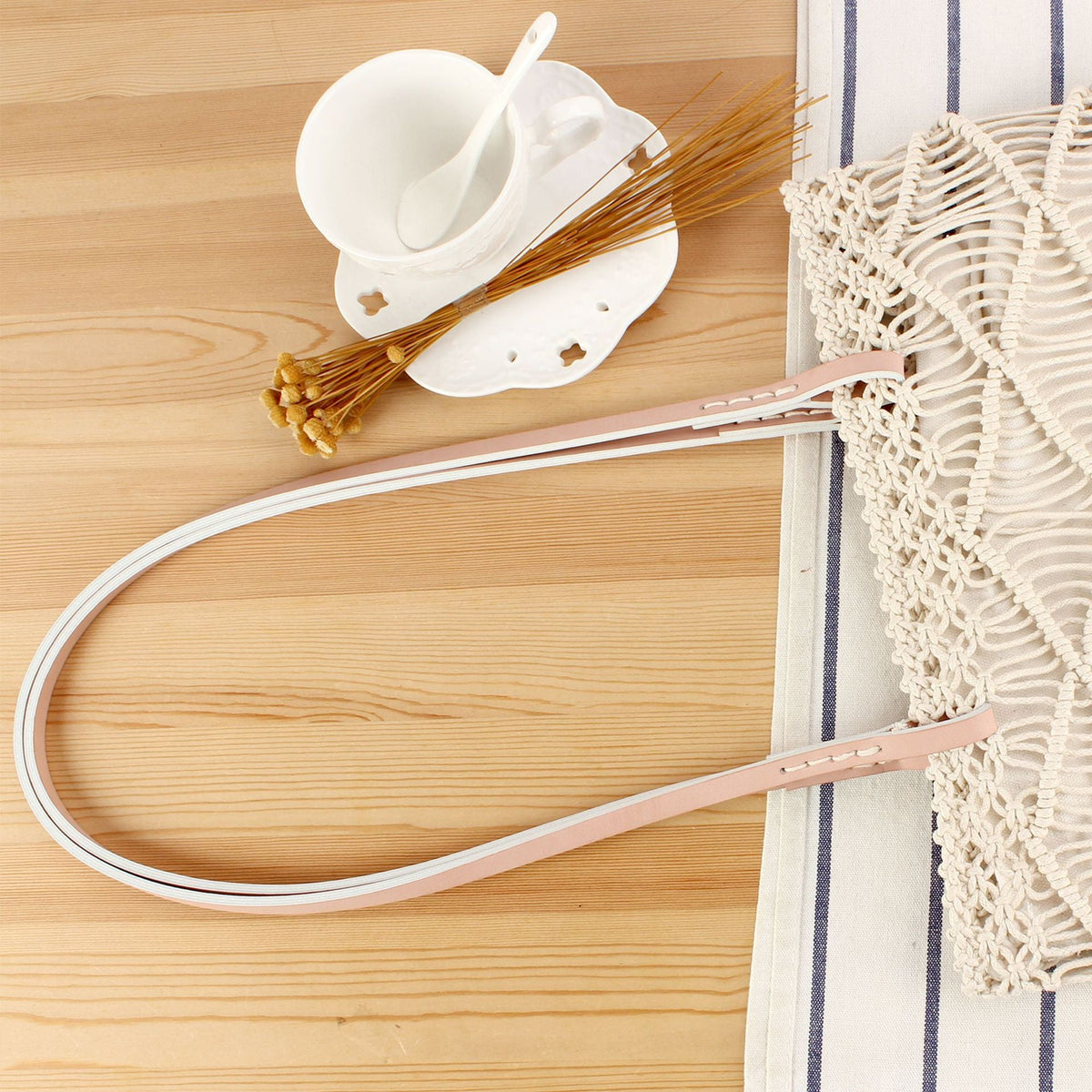 Macramé Tote Bag with Elegant Details LoungeYard — product view 2