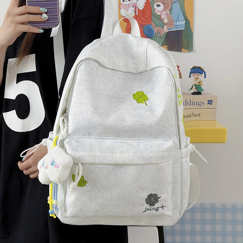 Casual Multi-Pocket Backpack with Fun Accents LoungeYard — product view 1