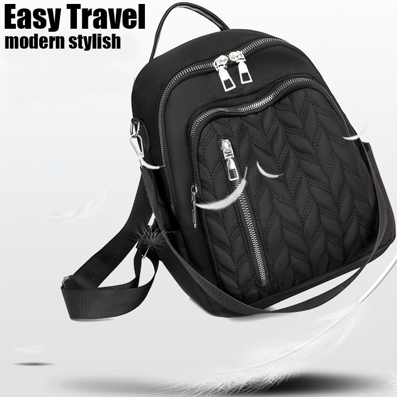 Women's Quilted Multi-Functional Backpack LoungeYard — product view 2