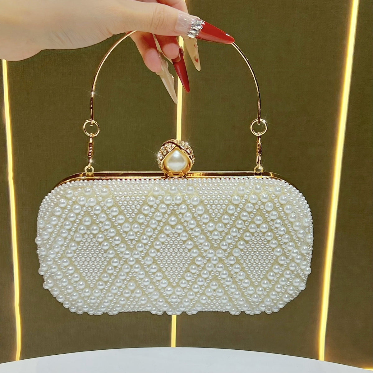 Elegant Pearl-Embellished Evening Bag — product view 7