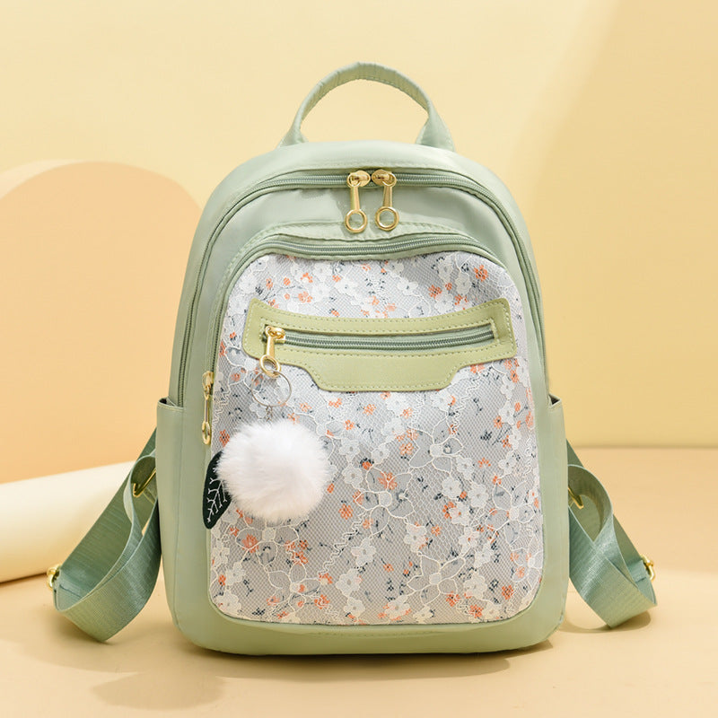 Floral Patterned Casual Backpack LoungeYard — product view 4