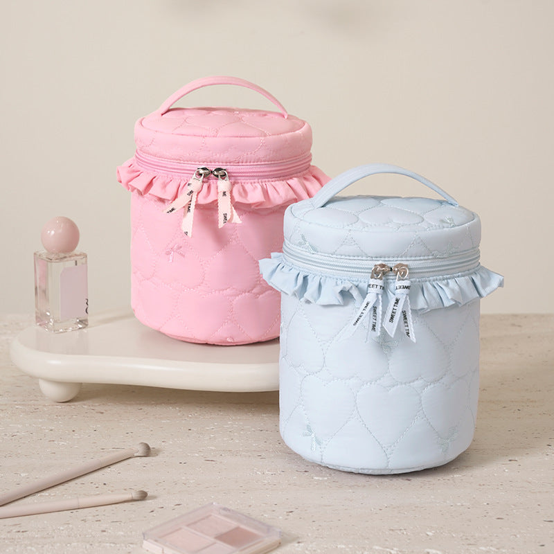 Quilted Makeup Storage Canister LoungeYard — product view 2