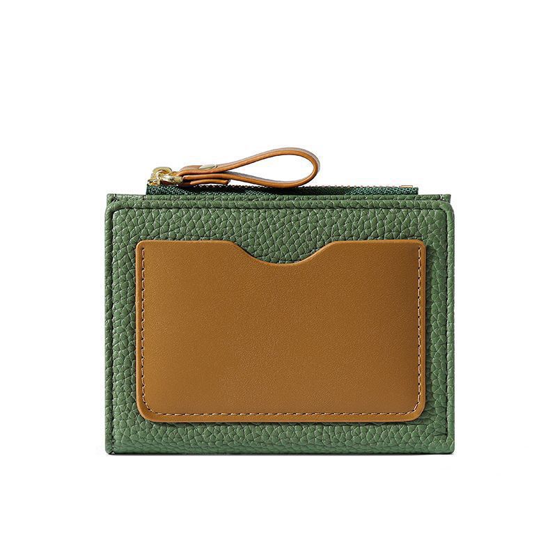 Textured Leather Zippered Card Holder LoungeYard — product view 5