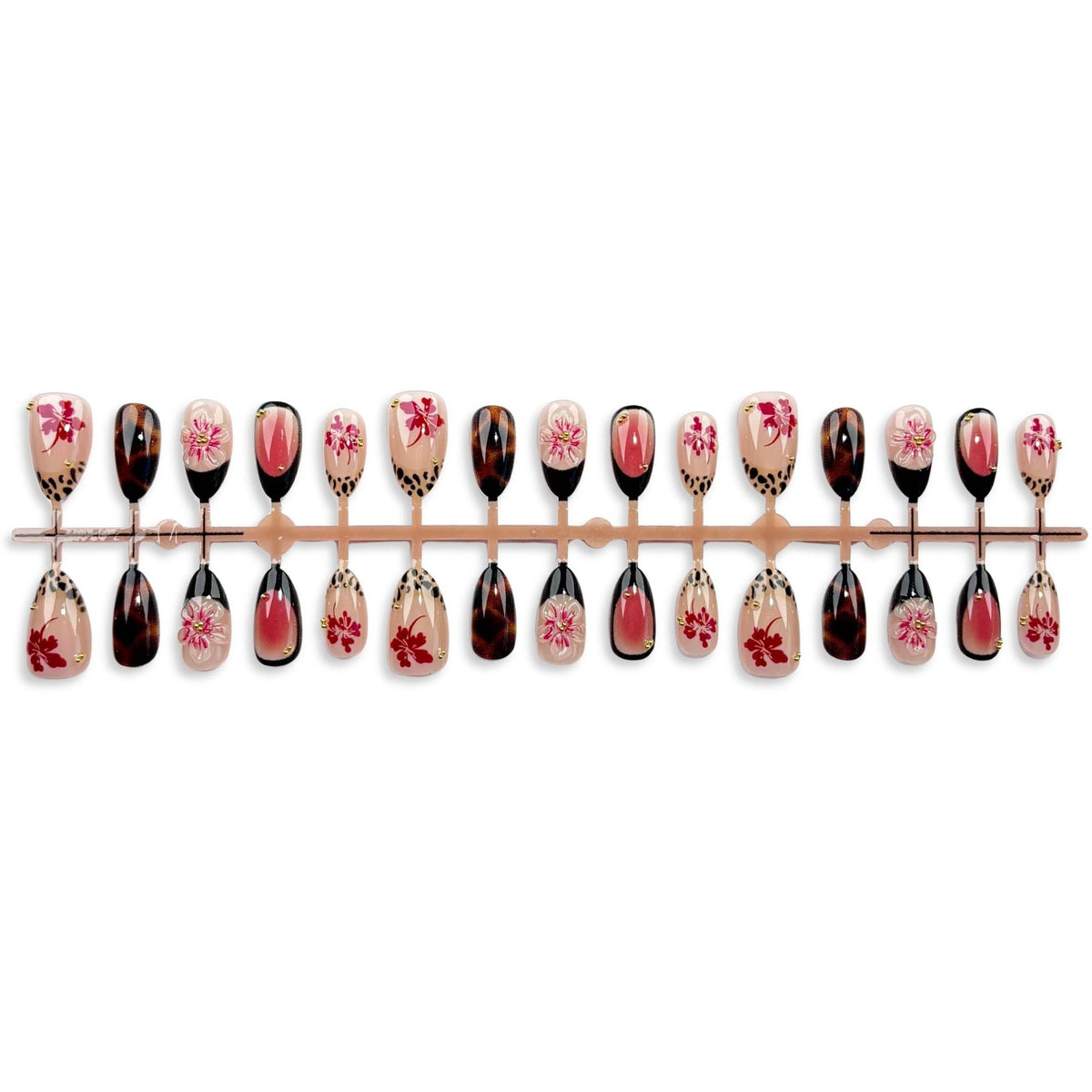 Artistic Floral Press-On Nail Set 1790745789 — product view 5