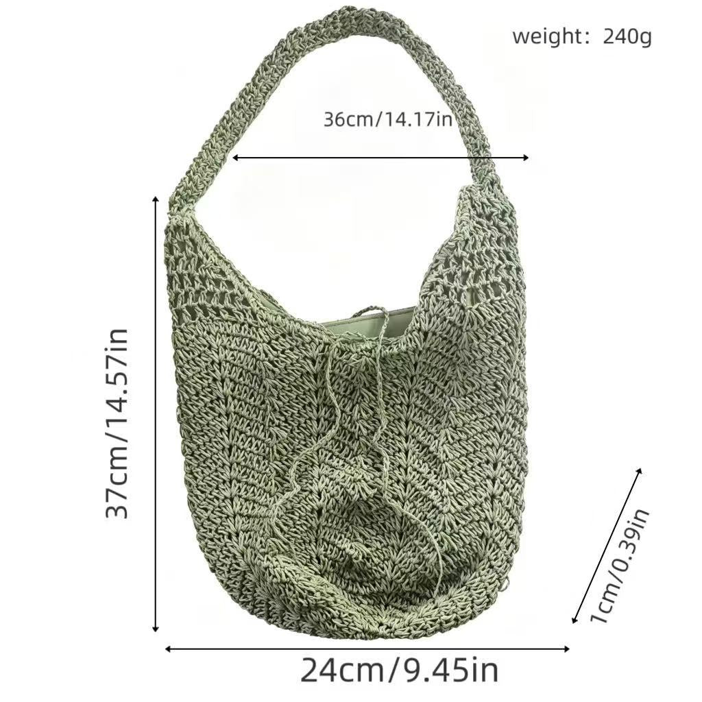 Handcrafted Macrame Shopper Bag LoungeYard — product view 6