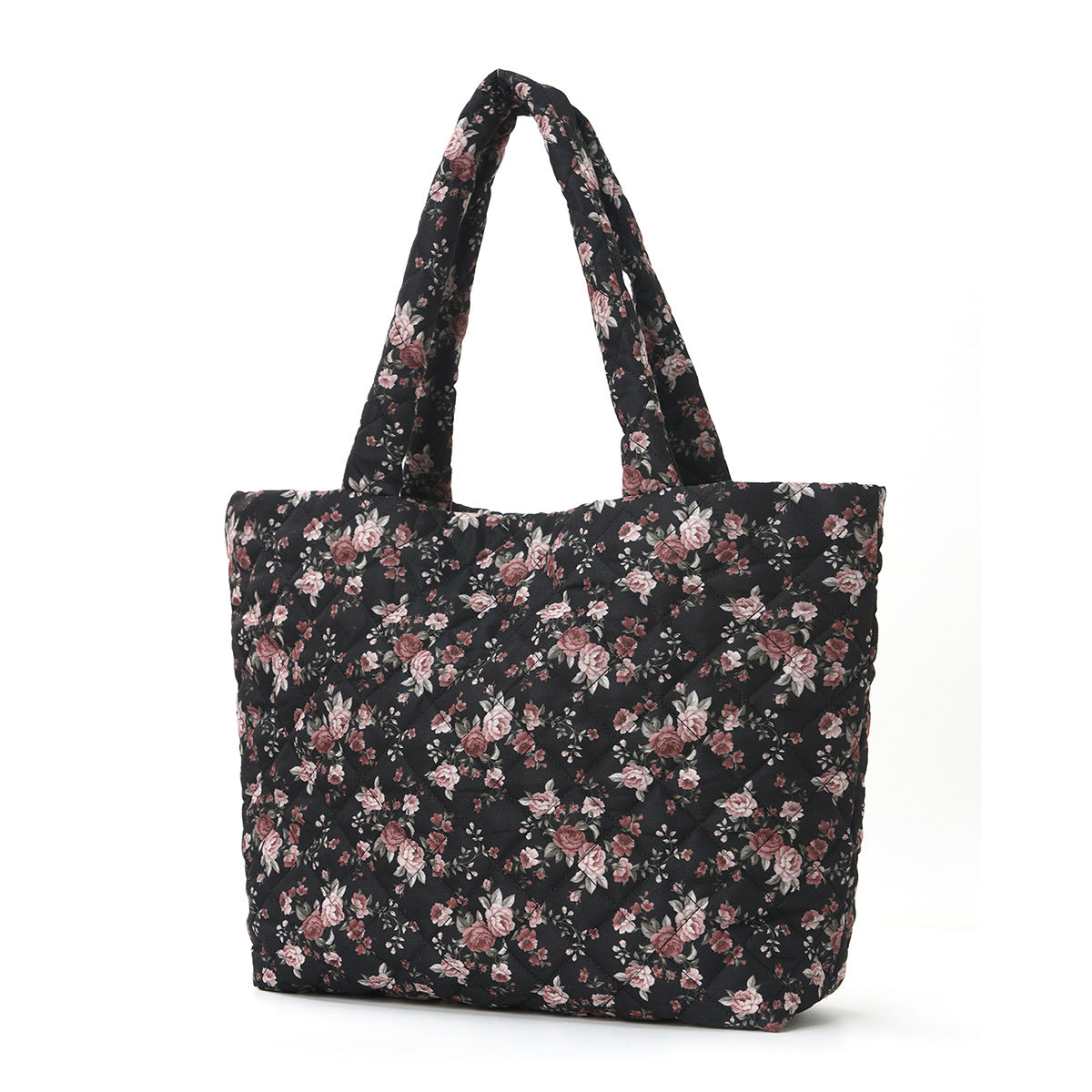 Trendy shopping bag with cute bear and strawberry design LoungeYard — product view 2