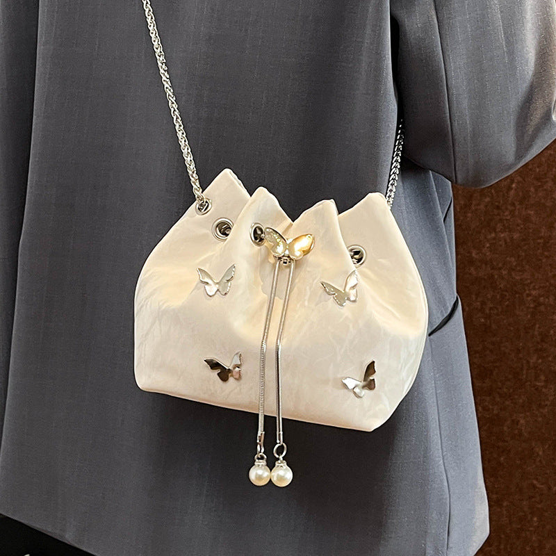 Butterfly Embellished Drawstring Handbag — product view 7