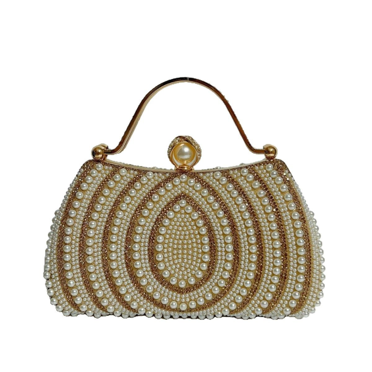 Luxurious Pearl-Decorated Evening Handbag — product view 5