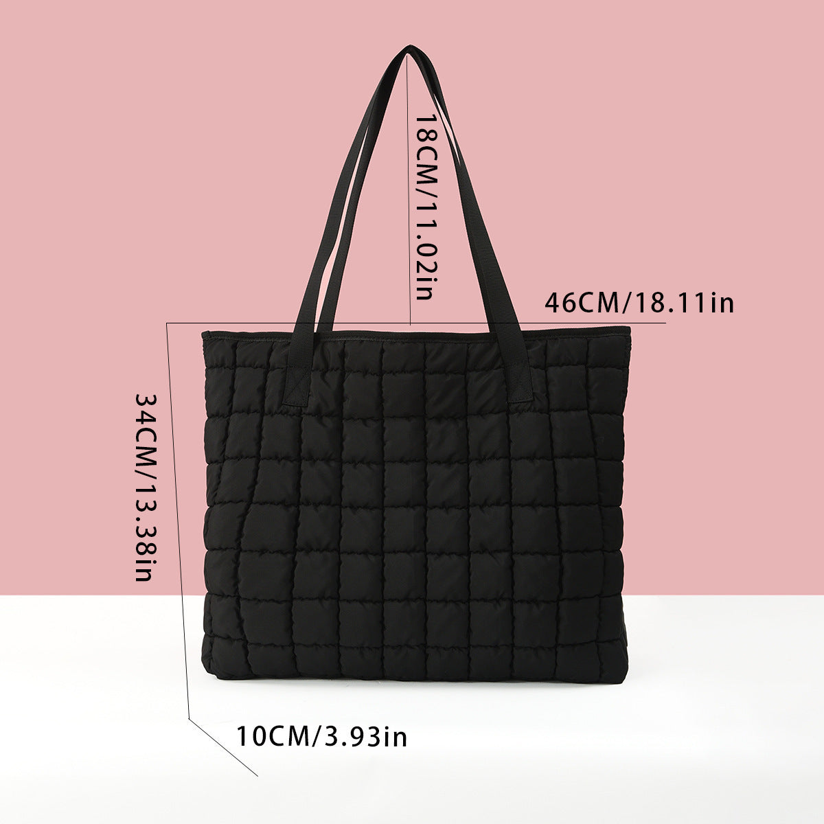 Multifunctional Quilted Tote Bag LoungeYard — product view 4