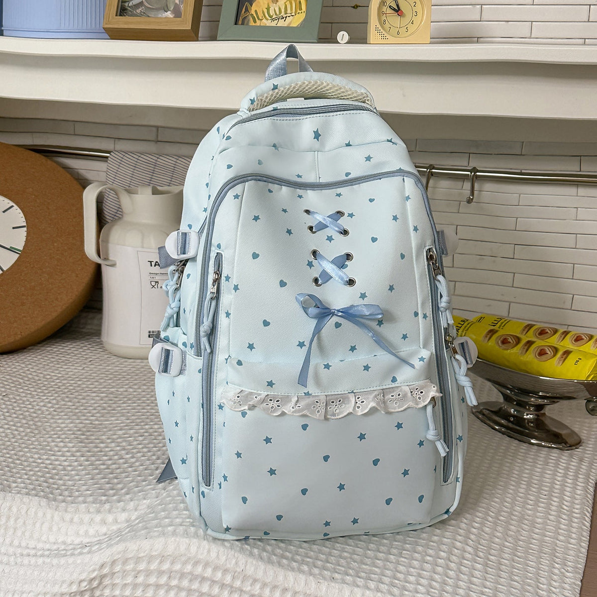 Decorative Star-Patterned Backpack LoungeYard 1791205780 — product view 7