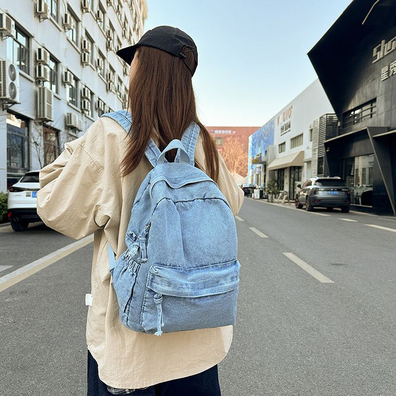 Casual Denim Backpack LoungeYard 1791204530 — product view 1