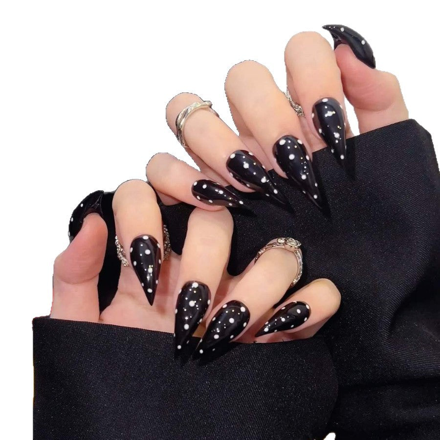 Spiked Stiletto Press-On Nail Set with Gem Accents — product view 5