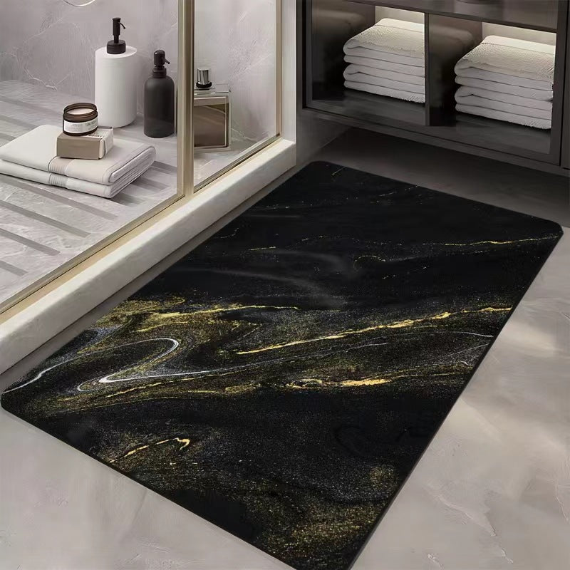 Luxurious Abstract Marble Bath Mat — product view 1