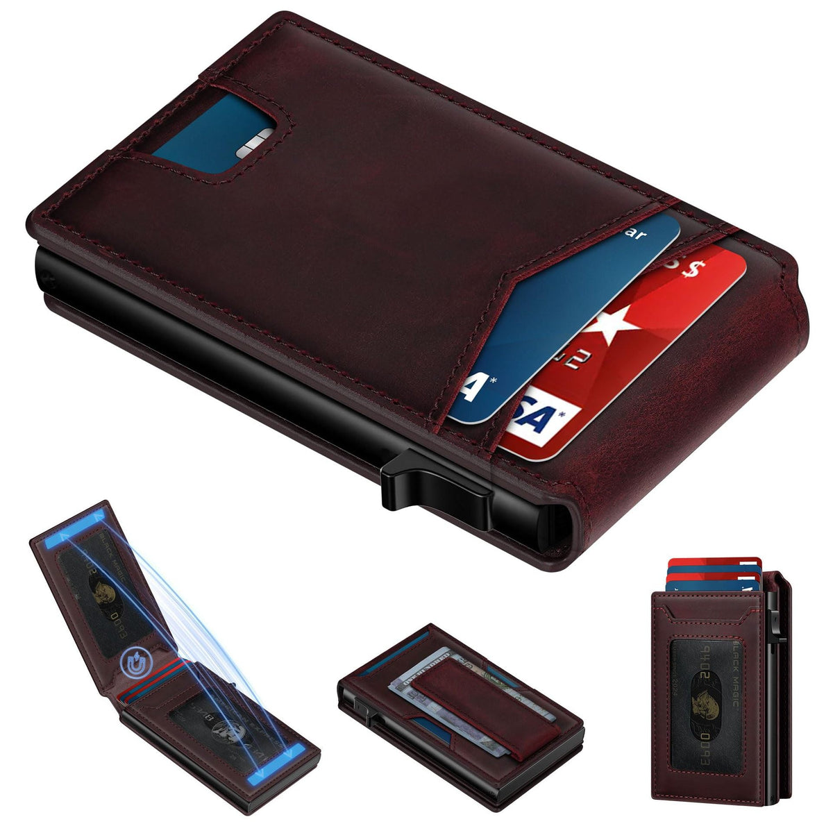 Smart RFID-Blocking Minimalist Wallet LoungeYard — product view 7