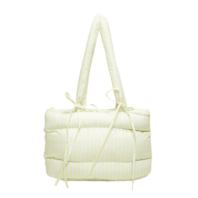 Fashionable quilted tote bag LoungeYard — product view 7