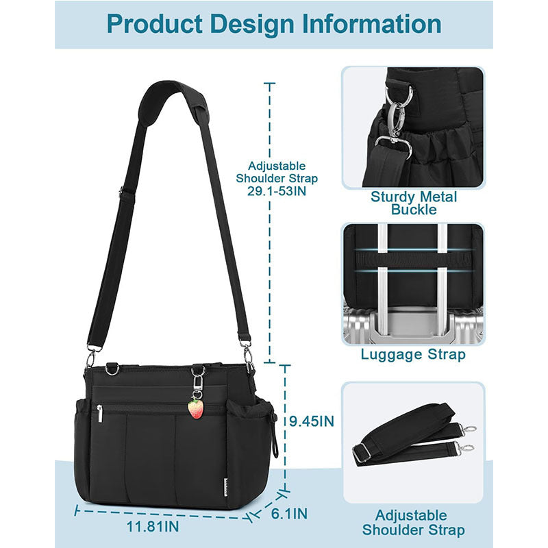 Multifunctional tote bag with insulating inner pocket LoungeYard — product view 2