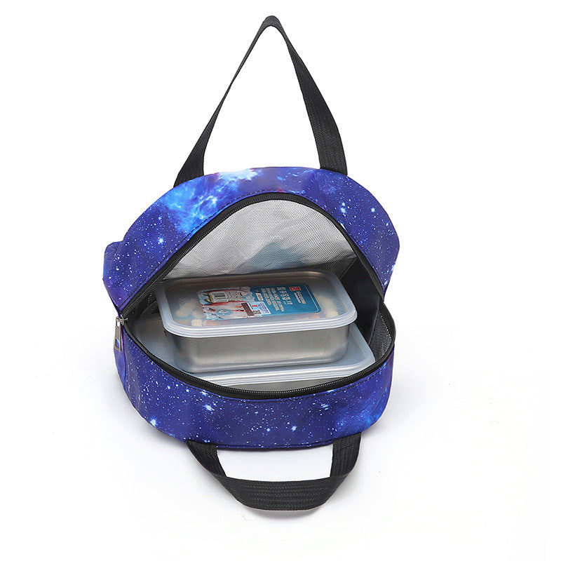 Galaxy pattern school backpack set LoungeYard — product view 4