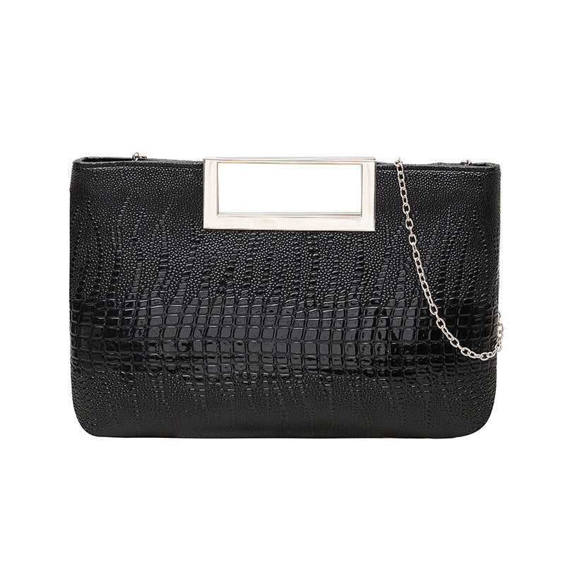 Elegant Croc-Embossed Evening Clutch — product view 2