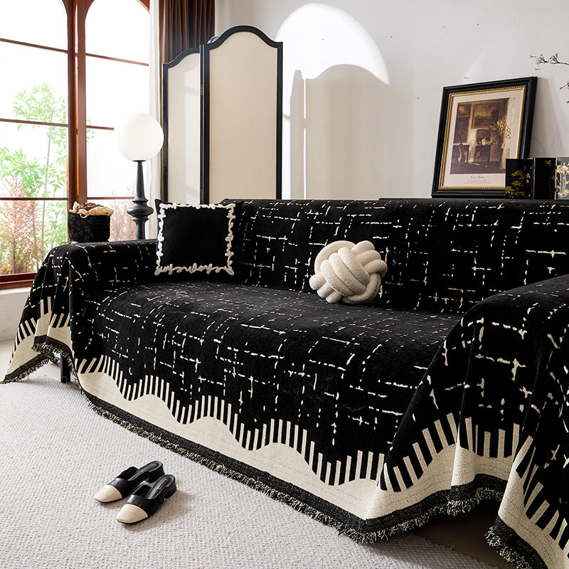 Modern Geometric Pattern Sofa Throw Blanket — product view 6