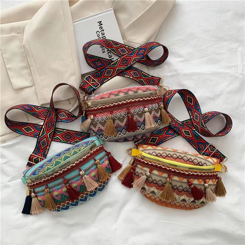 Colorful Embroidered Crossbody Bag LoungeYard — product view 1